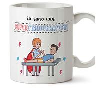 Mugffins Tazza Fisioterapista (Supereroi) - Idee Regali Originali Fisioterapia