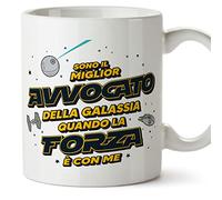 Mugffins Tazza in ceramica per AVVOCATO uomo 11 oz / 350 ml - In italiano - Miglior Della Galassia Quando Forza - Idea regalo per compleanno, anniversario, natale, laurea