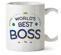 Mugffins Tazza in ceramica per CAPO - 11 oz / 350 ml - In inglese - World's Best - Idea regalo per compleanno, anniversario, natale, laurea