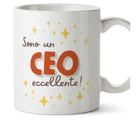 Mugffins Tazza in ceramica per CEO uomo 11 oz / 350 ml - In italiano - Sono eccellente! - Idea regalo per compleanno, anniversario, natale, laurea