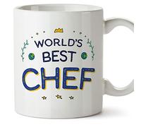 Mugffins Tazza in ceramica per CHEF - 11 oz / 350 ml - In inglese - World's Best - Idea regalo per compleanno, anniversario, natale, laurea