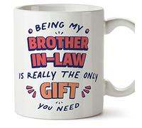 Mugffins Tazza in ceramica per COGNATO 11 oz / 350 ml - In inglese - I'm the only gift you need - Idea regalo per compleanno, anniversario, natale