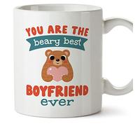 Mugffins Tazza in ceramica per FIDANZATO 11 oz / 350 ml - In inglese - You Are the Beary Best - Idea regalo per compleanno, anniversario, natale