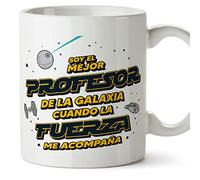 Mugffins Tazza in ceramica per PROFESSORE uomo 11 oz / 350 ml - In spagnolo - Mejor de la Galaxia Cuando Fuerza - Idea regalo per compleanno, anniversario, natale, laurea