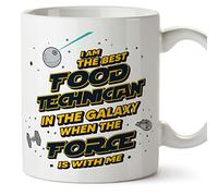 Mugffins Tazza in ceramica per SPECIALISTA DI TECNOLOGIE ALIMENTARI - 11 oz / 350 ml - In inglese - Best in The Galaxy The Force is With Me - Idea regalo per compleanno, anniversario, natale, laurea