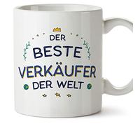 Mugffins Tazza in ceramica per VENDITORE uomo 11 oz / 350 ml - In Tedesco - Beste der Welt - Idea regalo per compleanno, anniversario, natale, laurea