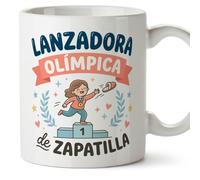Mugffins tazza mamma con frase Lanzadora olímpica de zapatilla in Spagnolo | 330 ml 11 oz | Idea regalo originale | papi mami v2