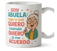 Mugffins tazza nonna regalo nonna compleanno divertente con frase | Natale | Soy abuela: hago lo que quiero, cuando quiero… si me acuerdo in Spagnolo | Abuelitos v1