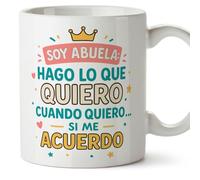 Mugffins tazza nonna regalo nonna compleanno divertente con frase | Natale | Soy abuela: hago lo que quiero, cuando quiero… si me acuerdo in Spagnolo | Abuelitos v2