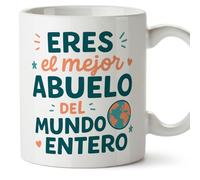 Mugffins tazza nonno con frase Eres el mejor abuelo del mundo entero in Spagnolo | idea regalo nonno | 330 Ml / 11 oz | Abuelitos-2 v3