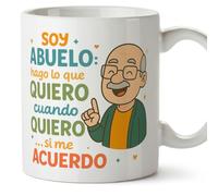 Mugffins tazza nonno divertente con frase Soy abuelo: hago lo que quiero, cuando quiero… si me acuerdo en Spagnolo | regalo compleanno Natale festa del nonno | Abuelitos v1