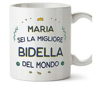 Mugffins Tazza Personalizzata in ceramica per BIDELLA donna 11 oz / 350 ml - In italiano - Migliore del Mondo - Idea regalo per compleanno, anniversario, natale, laurea