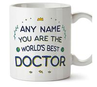 Mugffins Tazza Personalizzata in ceramica per DOTTORESSA 11 oz / 350 ml - In inglese - World's Best - Idea regalo per compleanno, anniversario, natale, laurea