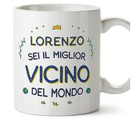 Mugffins Tazza Personalizzata in ceramica per VICINO 11 oz / 350 ml - In italiano - Migliore del Mondo - Idea regalo per compleanno, anniversario, natale