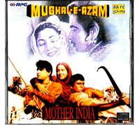 MUGHAL E AZAM / MADRE INDIA - Due Film Rari Di BOLLYWOOD Canzoni Su 1 CD (RPG)