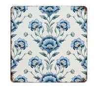 Mughal Fiore in Monsoon' Retro Metal Signs Outdoor Personalizzato Recinzione Wall Art Placche Blu Fiore Affreschi Regali Giapponesi Decorazione per la Casa Insegne di latta per gli uomini Porta