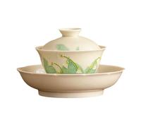 Mughetto dipinto a mano in ceramica da 109 ml diceva che non è caldo coprire una ciotola con squisita capacità domestica: tre talenti coprono una ciotola.