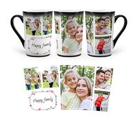 MUGKISS Tazza personalizzata, Tazze personalizzate che cambiano colore, Tazza di caffè magica con foto, immagine, nome, testo, regali per lui, lei (5 Collage Images)