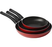 Mugnano Padelle Antiaderente in Alluminio Set 3 Pz cm 18-22-26 cm Cucina Sano
