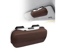 MUGONGWEI Custodia per Occhiali da Auto, per Porsche Macan 2014-2018 2019 2020 2021 Organizer Portatile per Occhiali da Vista, Struttura ABS di Alta qualità, Facile da Montare,Brown