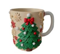 Mugs À Café De Noël - Vaisselle Des Boisson En Résine Pour Fêtes | Mignons Verres Boire Et Mug Denoël, Pours Boissons Chaudes Froides Thé Lait Jus Latte Fête Déco Maison Bureau, Design ÉDition Limitée