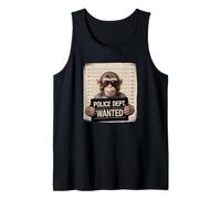 Mugshot Style Art Scimmia Occhiali Da Sole Scimmie Canotta