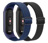 Mugust 【2 pezzi】 Cinturino per Xiaomi Mi Band 6/Mi Band 5/Mi Band 4/Mi Band 3 Cinturino di ricambio morbido elastico in nylon per Amazfit Band 5/Xiaomi Mi Band 7/6/5/4/3 per uomo e donna, Eine Grösse