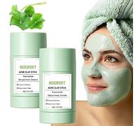 Mugwort Clay Mask Stick, Skintific Mugwort Face Clay Mask, 40g Mugwort Anti Pores & Acne Clay Mask (2pcs)
