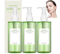Mugwort Film&ZeroFilm Cleansing Oil,Gentle Face Cleanser for Deep Pore, Double Cleanse-No Clog Pores,Daily Makeup &Blackhead Removal,Makeup Removal,Deep Pore Cleanser,Leaves Skin Soft&Hydrated (3PCS)