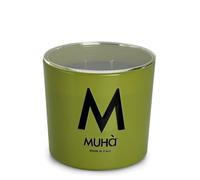 MUHA' | Candela Profumata in Vetro Verde, Fragranza Mosto Supremo, Profumatore per Ambienti, Formato da 270 Gr