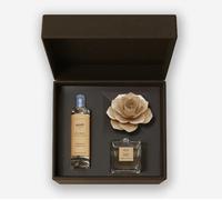 MUHA CONF. REGALO DIFFUSORE ROSA 100ml e SPRAY 100ml VANIGLIA E AMBRA CONF103
