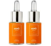 MUHA' | Olio Essenziale, Idrosolubile per Lampada ad Ultrasuoni, Fragranza Cedro e Bergamotto, Formato da 15 ml (Confezione da 2)