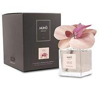 MUHA' | Profumatore per ambienti Orchidee Diffuser, Fragranza Ambra Antica, Diffusore Ambiente con Orchidea in Legno di Betulla, Formato da 100 ml