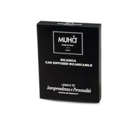 MUHA' | Profumatore Auto Ricarica, Fragranza Legni e Tè, Rilascio Graduale di Profumo