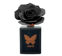 MUHA' | Profumatore per ambienti Art Diffuser, Fragranza Cedro e Bergamotto, Diffusore Ambiente con Rosa in Legno di Betulla, Formato da 200 ml