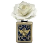 MUHA' | Profumatore per ambiente Art Diffuser, Fragranza Fiori di Cotone, Diffusore Ambiente con Rosa in Legno di Betulla, Formato da 100 ml