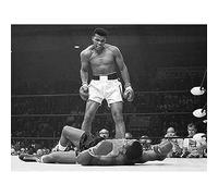 Muhammad Ali 60 x 80 cm, "Ali contro Liston" -Format Landscape "Tela stampa