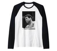 Muhammad Ali Allenamento per la seconda partita di boxe Leon Spinks Maglia con Maniche Raglan