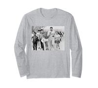 Muhammad Ali Boxing Champion corre con studenti universitari Maglia a Manica