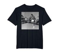 Muhammad Ali Boxing Training per Brian London Fight Maglietta, Uomo Taglie Grandi, Nero, 4X Tall