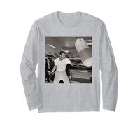 Muhammad Ali Cassius Clay, leggenda della boxe in allenamento 1966 Maglia a Manica