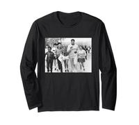 Muhammad Ali Champion Boxer corre con studenti universitari Maglia a Manica