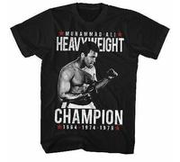 Muhammad Ali Heavyweight Champion 1964 1974 1978 Ko Combattimento Boxe Maglietta