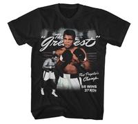 Muhammad Ali - il più Grande - American Classici - Nero Solido Adulto Manica