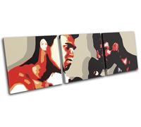 Muhammad Ali Joe Frazier Boxing Pop Sports TREBLE TELA parete arte foto stampa