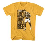 Muhammad Ali Like A Bee T-Shirt Manica Corta Uomo Ginger Cotone