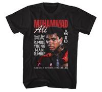 Muhammad Ali - Sudare Fotografia - American Classici - Solido Nero Adulto Corto