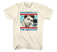 Muhammad Ali The Greatest T-Shirt Uomo Manica Corta Cotone S-5XL Naturale