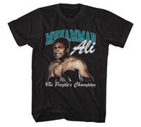 Muhammad Ali - The Popoli Champ - American Classici - Solido Nero Adulto Corto S