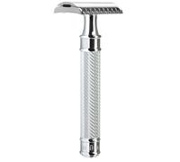 MÜHLE Razor plane open comb Maniglia in metallo R41 con accenti in metallo cromato
